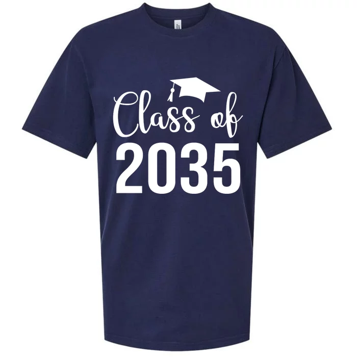 Class Of 2035 Graduation Sueded Cloud Jersey T-Shirt