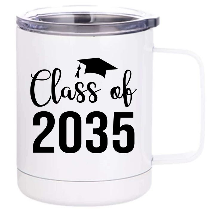 Class Of 2035 Graduation Front & Back 12oz Stainless Steel Tumbler Cup