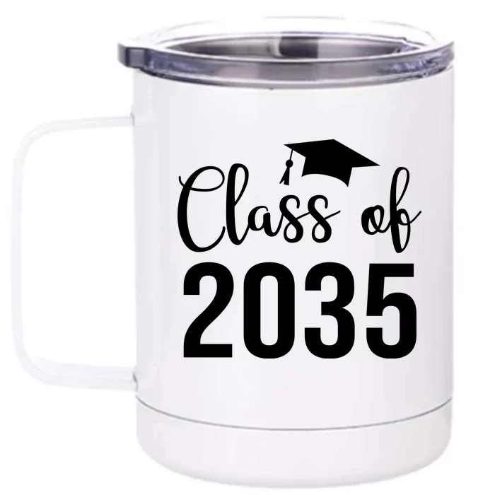 Class Of 2035 Graduation Front & Back 12oz Stainless Steel Tumbler Cup