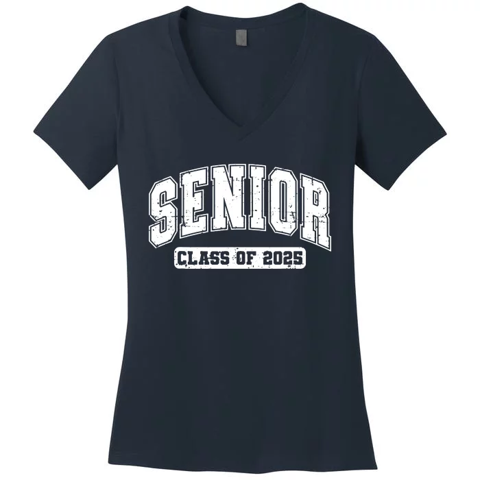 Class Of 2025 Senior 2025 Graduation 2025 Back To School Women's V-Neck T-Shirt