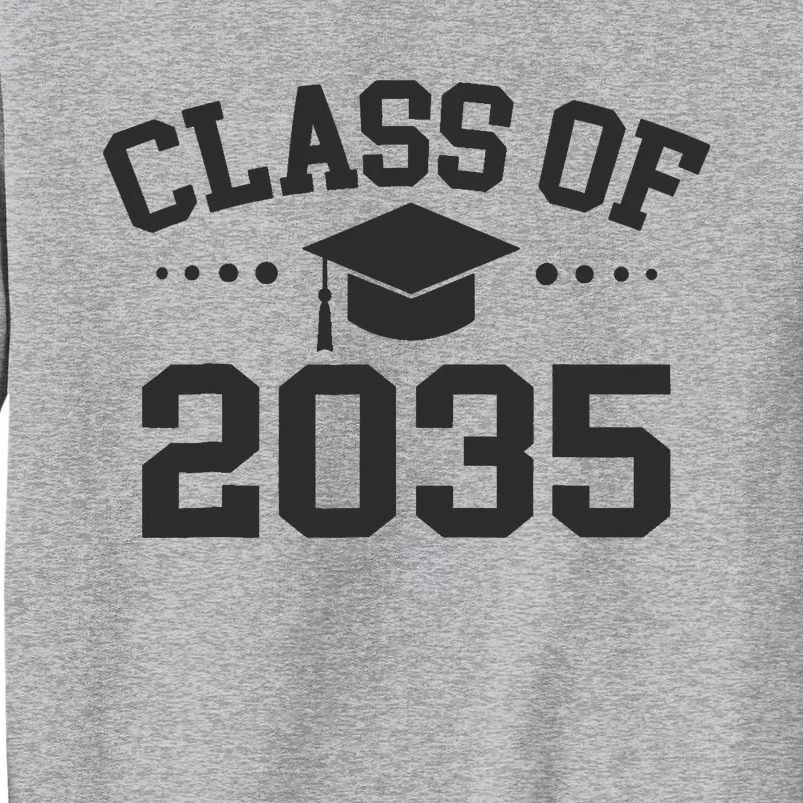 Class Of 2035 Grow With Me Space For Handprints On The Back Tall Sweatshirt