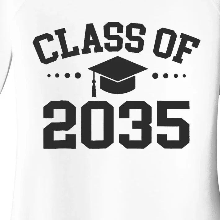 Class Of 2035 Grow With Me Space For Handprints On The Back Women's Perfect Tri Tunic Long Sleeve Shirt