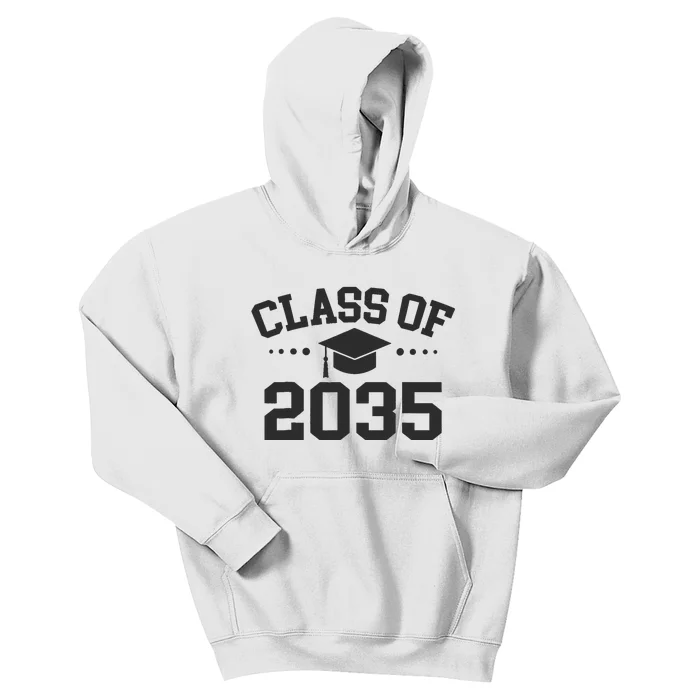 Class Of 2035 Grow With Me Space For Handprints On The Back Kids Hoodie