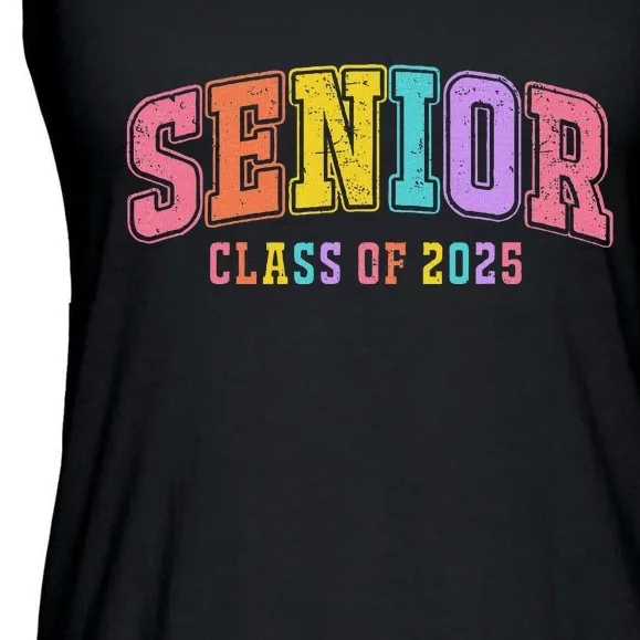 Class Of 2025 Senior 2025 Graduation 2025 Back To School Ladies Essential Flowy Tank