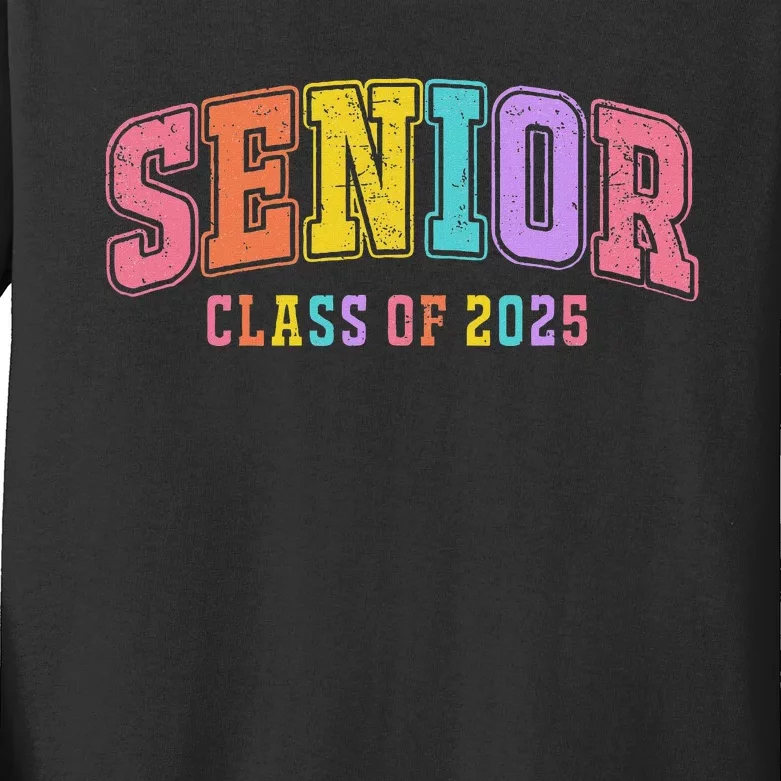 Class Of 2025 Senior 2025 Graduation 2025 Back To School Kids Long Sleeve Shirt