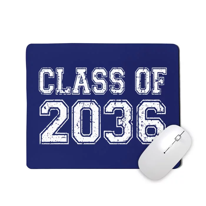 Class Of 2036 Grow With Me Graduation Vintage Mousepad