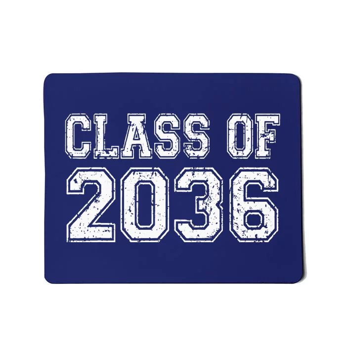 Class Of 2036 Grow With Me Graduation Vintage Mousepad