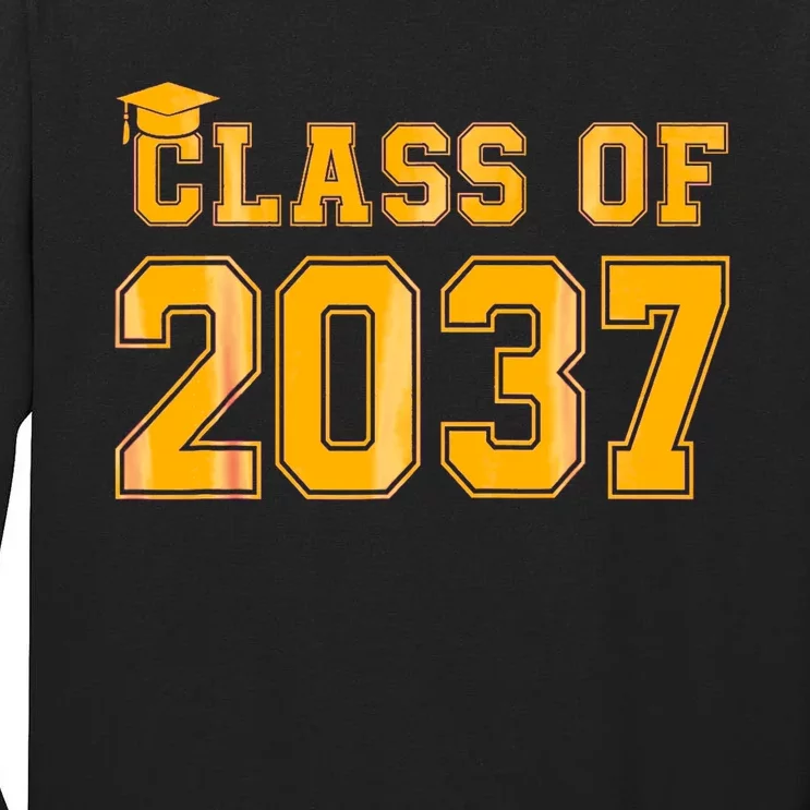 Class Of 2037 Pre K Grow With Me Graduation Back To School Gifts Tees Tall Long Sleeve T-Shirt