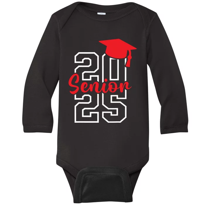 Class Of 2025 Senior 2025 Graduation 2025 Back To School Baby Long Sleeve Bodysuit