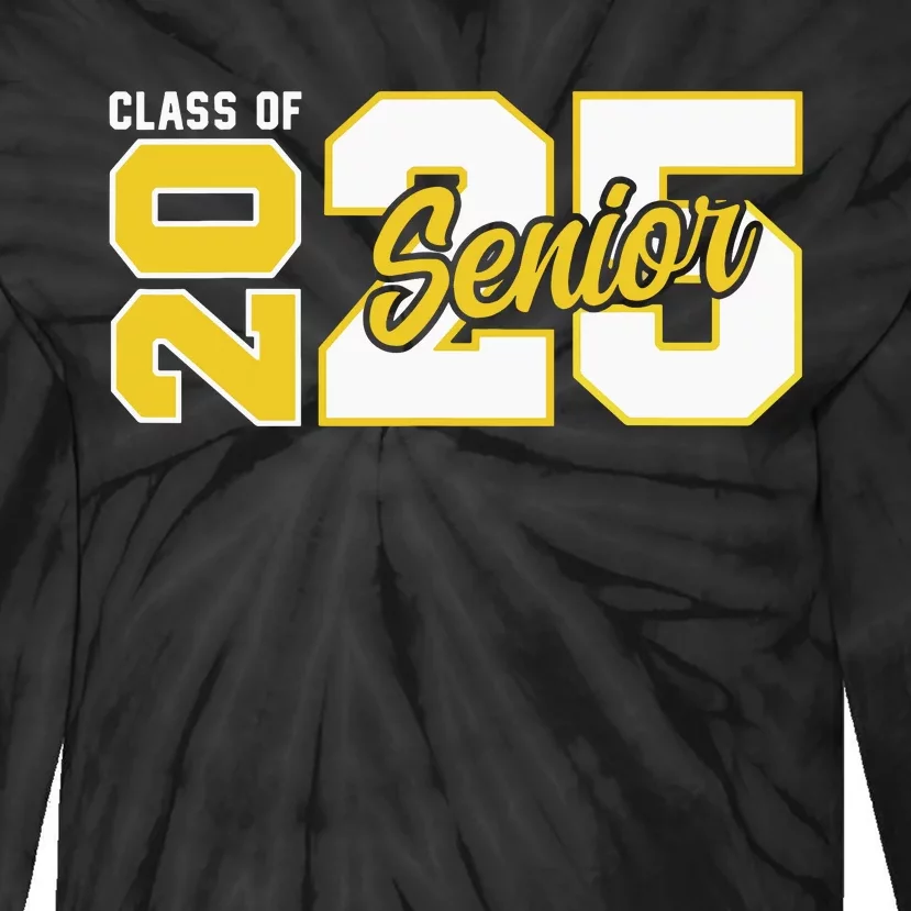 Class Of 2025 Senior 2025 Graduation 2025 Back To School Tie-Dye Long Sleeve Shirt