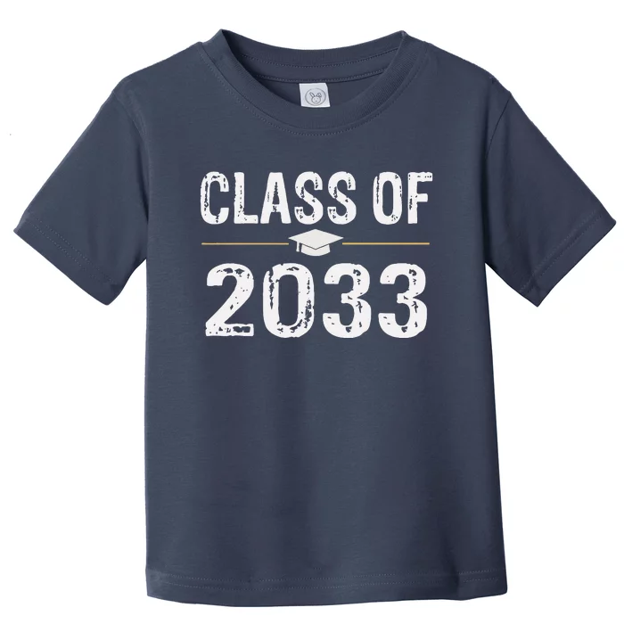 Class Of 2033 Grow With Me School Graduation Toddler T-Shirt