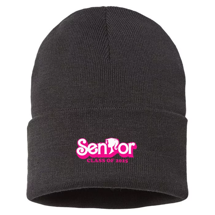 Class Of 2025 Senior Design Funny Seniors 2025 Sustainable Knit Beanie