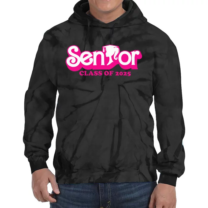 Class Of 2025 Senior Design Funny Seniors 2025 Tie Dye Hoodie