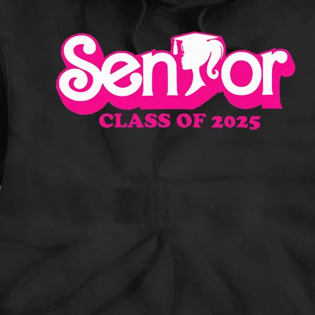 Class Of 2025 Senior Design Funny Seniors 2025 Tie Dye Hoodie