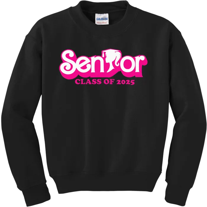 Class Of 2025 Senior Design Funny Seniors 2025 Kids Sweatshirt