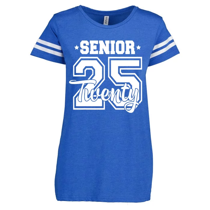 Class Of 2025 Senior 2025 Graduation Or First Day Of School Enza Ladies Jersey Football T-Shirt