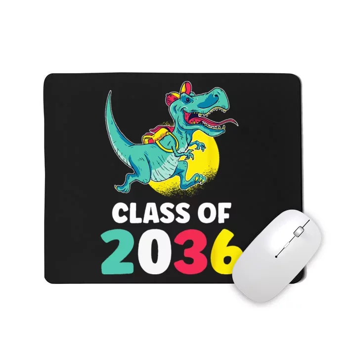 Class Of 2036 Back To School Kindergarten Trex Dinosaur Mousepad