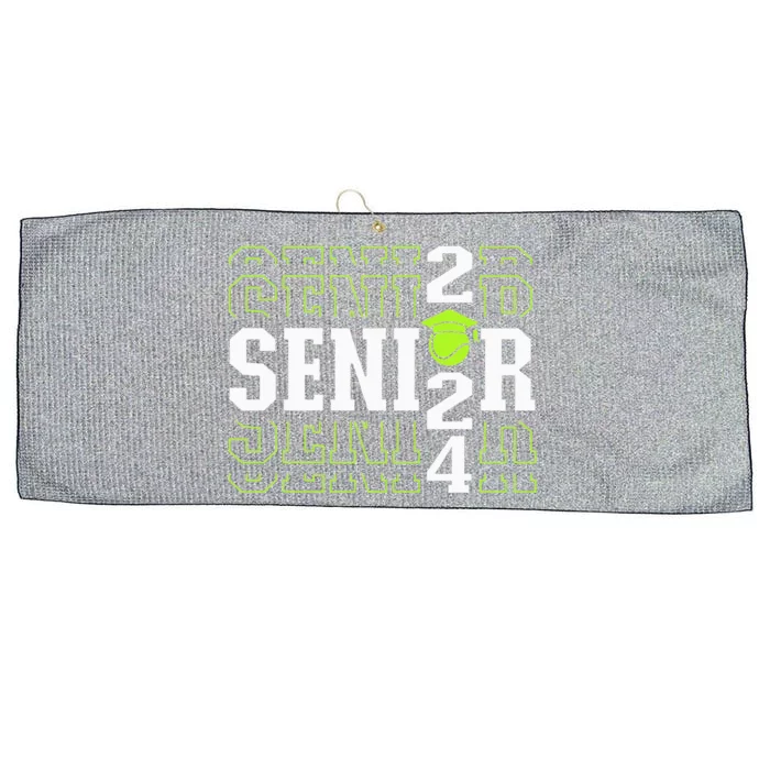 Class Of 2024 Tennis Senior Large Microfiber Waffle Golf Towel