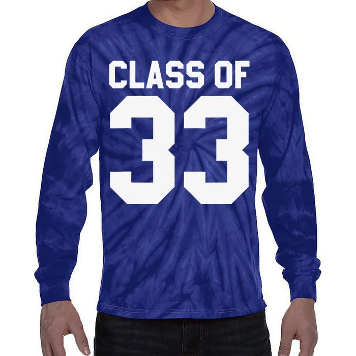 Class Of 2033 Kindergarten First Day Of School Tie-Dye Long Sleeve Shirt