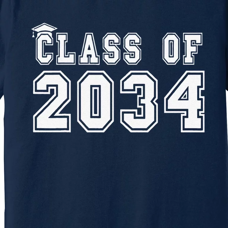 Class Of 2034 Graduation First Day Of Kindergarten PreK Gift Premium T-Shirt