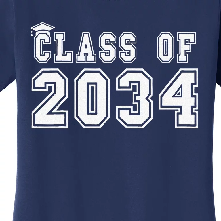 Class Of 2034 Graduation First Day Of Kindergarten PreK Gift Women's T-Shirt