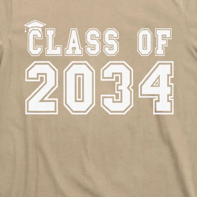 Class Of 2034 Graduation First Day Of Kindergarten PreK Gift T-Shirt