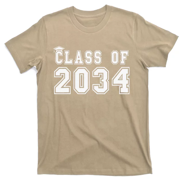 Class Of 2034 Graduation First Day Of Kindergarten PreK Gift T-Shirt