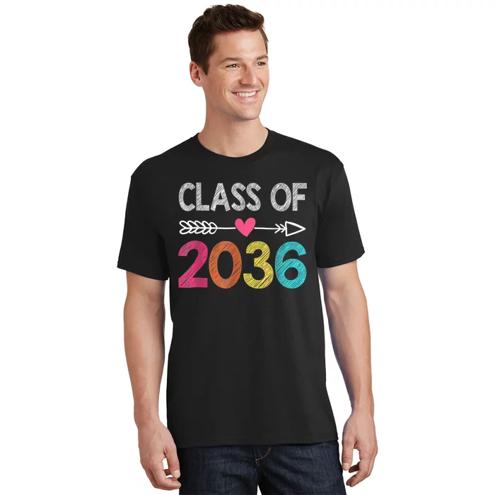 Class Of 2036 Pre-K Graduate Preschool Graduation T-Shirt