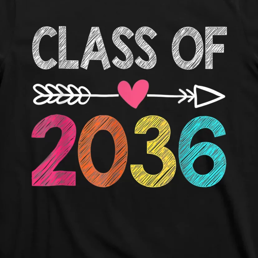 Class Of 2036 Pre-K Graduate Preschool Graduation T-Shirt