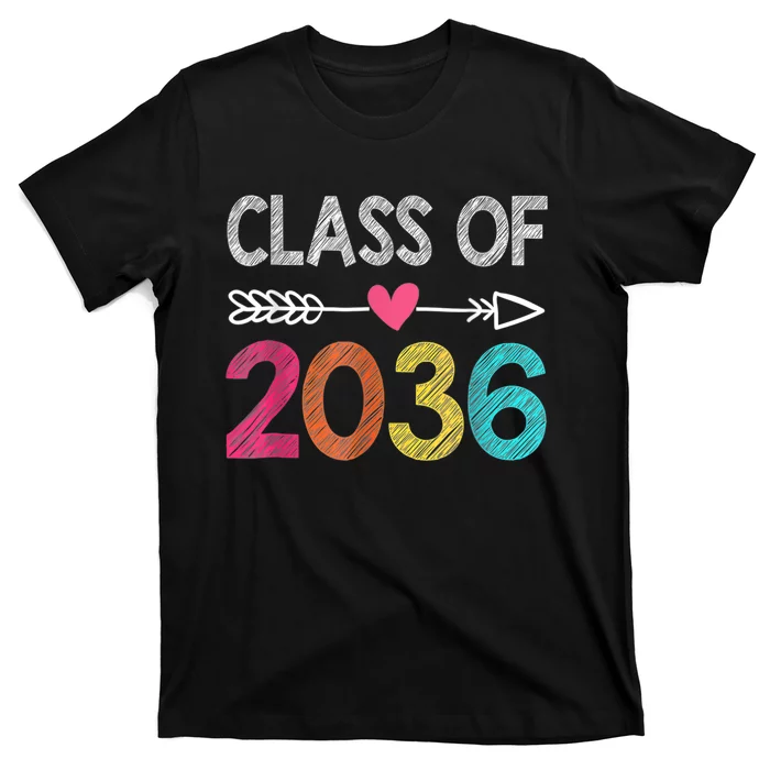 Class Of 2036 Pre-K Graduate Preschool Graduation T-Shirt