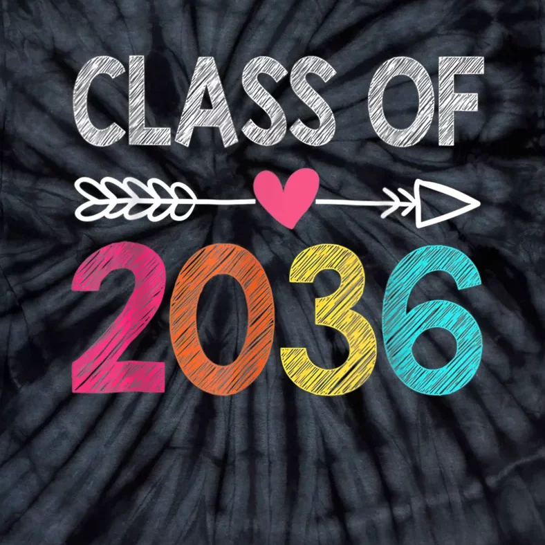 Class Of 2036 Pre-K Graduate Preschool Graduation Tie-Dye T-Shirt