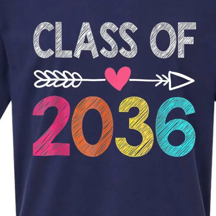 Class Of 2036 Pre-K Graduate Preschool Graduation Sueded Cloud Jersey T-Shirt