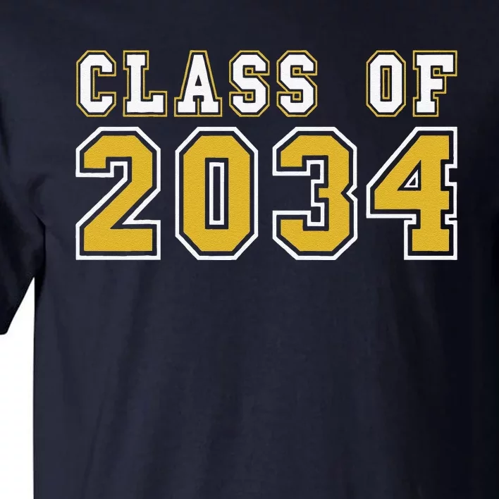 Class Of 2034 Graduation First Day Of Kindergarten PreK Tall T-Shirt