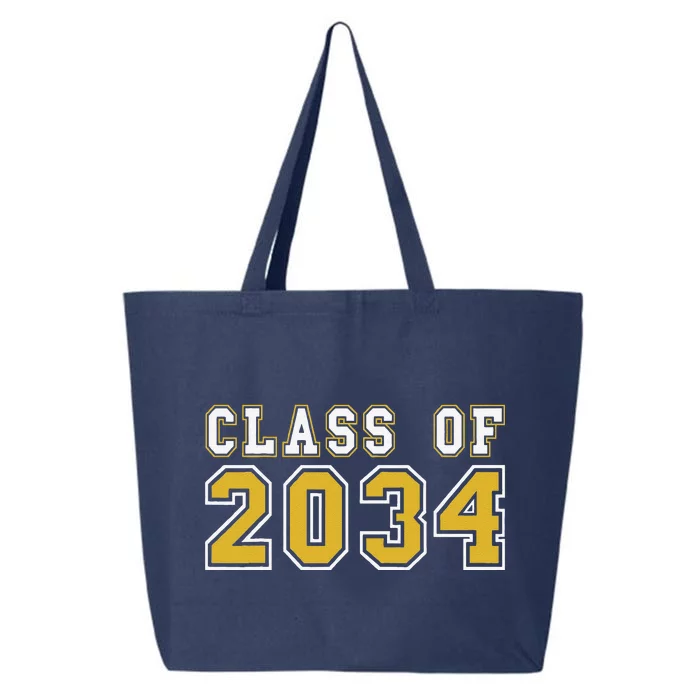 Class Of 2034 Graduation First Day Of Kindergarten PreK 25L Jumbo Tote