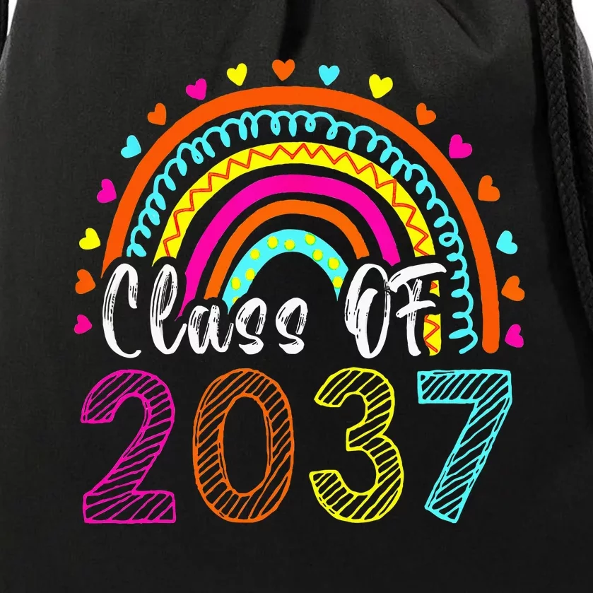 Class Of 2037 Kindergarten Prek Grow With Me Graduation Drawstring Bag