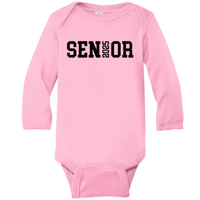 Class Of 2025 Senior 2025 Graduation 2025 Back To School Baby Long Sleeve Bodysuit