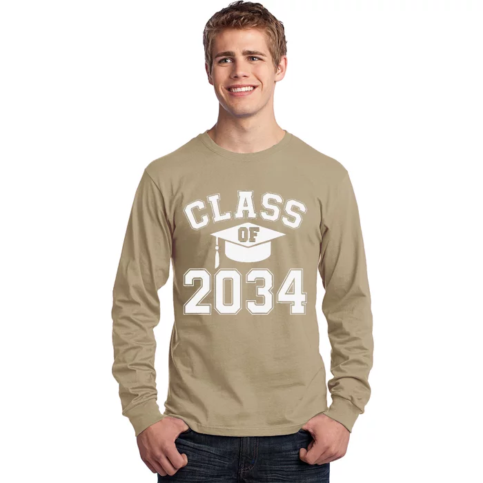 Class Of 2034 Grow With Me First Day Of Kindergarten Gift Long Sleeve Shirt