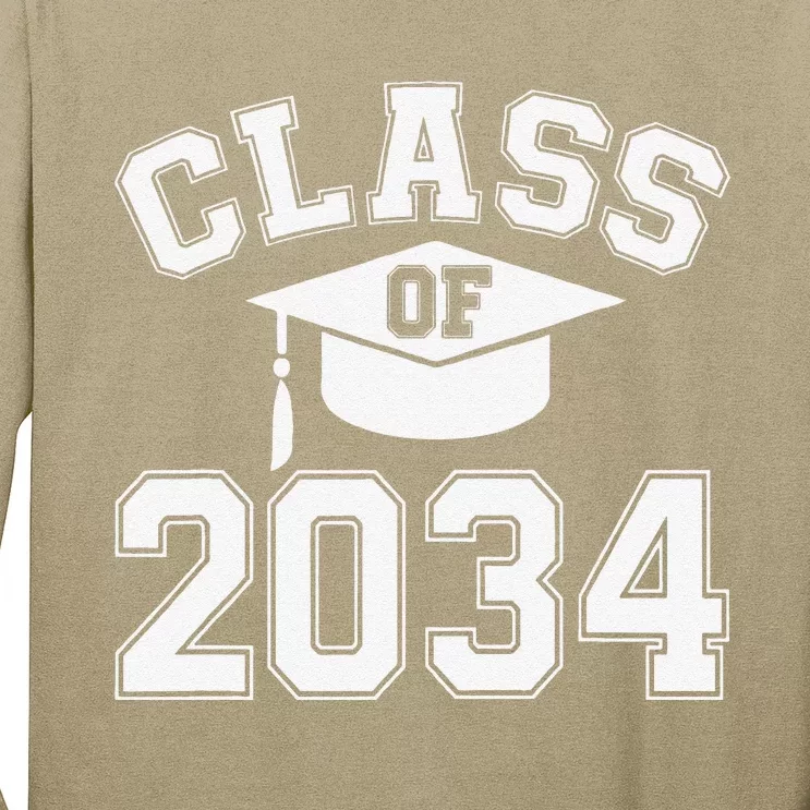 Class Of 2034 Grow With Me First Day Of Kindergarten Gift Long Sleeve Shirt