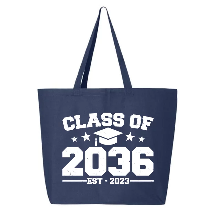 Class Of 2036 Grow With Me Kindergarten Graduation 25L Jumbo Tote