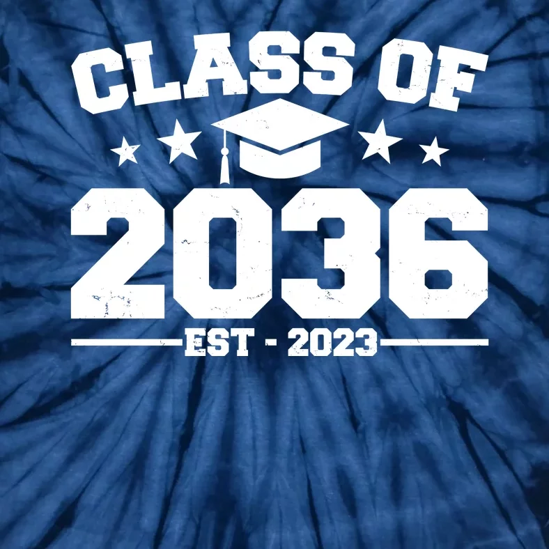 Class Of 2036 Grow With Me Kindergarten Graduation Tie-Dye T-Shirt