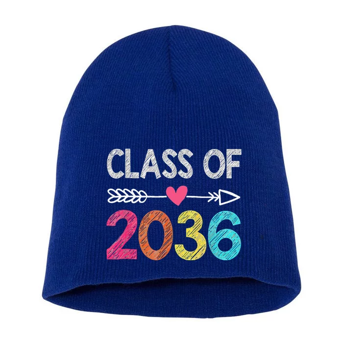 Class Of 2036 Grow With Me First Day Of Kindergarten Short Acrylic Beanie