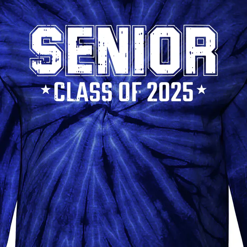 Class Of 2025 Senior Graduation High School College Graduate Tie-Dye Long Sleeve Shirt