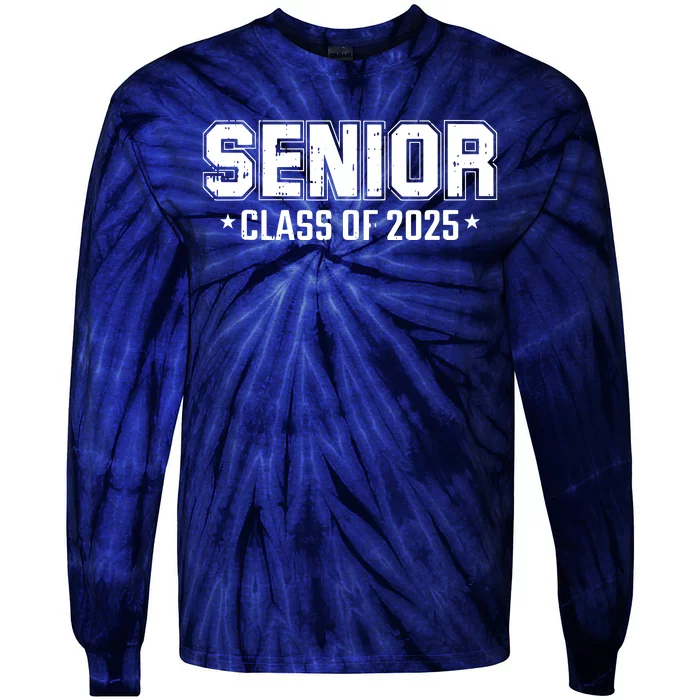 Class Of 2025 Senior Graduation High School College Graduate Tie-Dye Long Sleeve Shirt