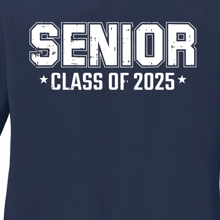 Class Of 2025 Senior Graduation High School College Graduate Ladies Long Sleeve Shirt