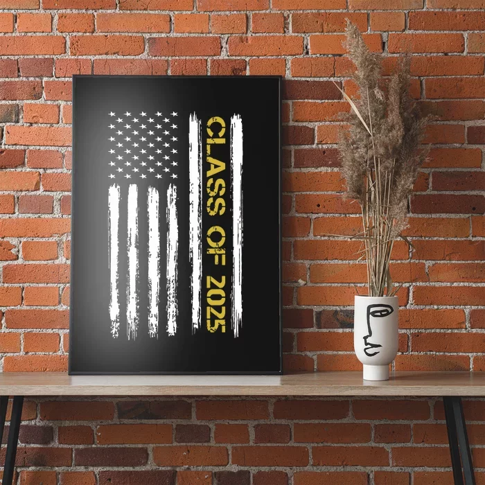 Class Of 2025 Senior Patriotic American Flag Graduation Gift Poster