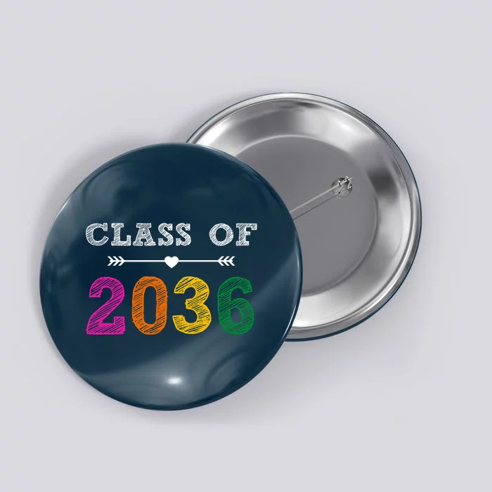 Class Of 2036 Colorful Graduation Gift Button