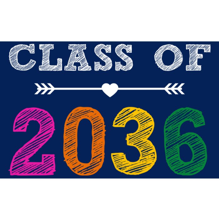 Class Of 2036 Colorful Graduation Gift Bumper Sticker