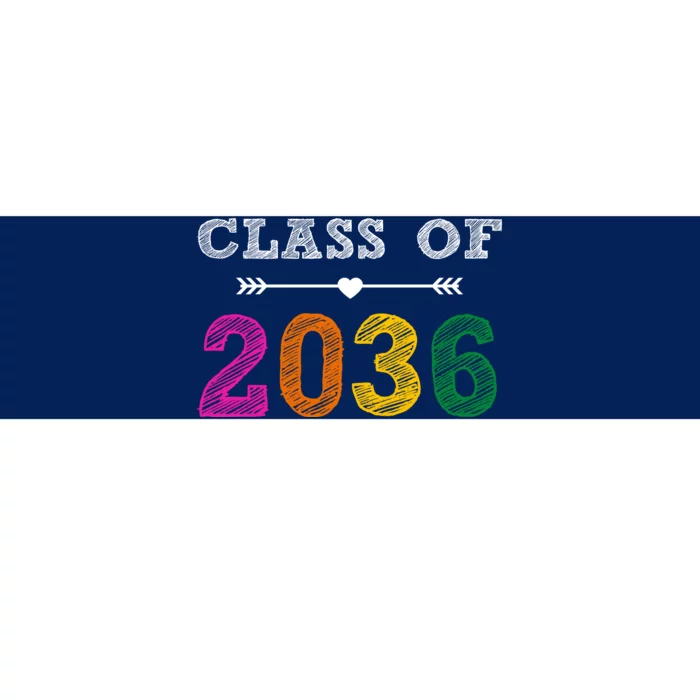 Class Of 2036 Colorful Graduation Gift Bumper Sticker