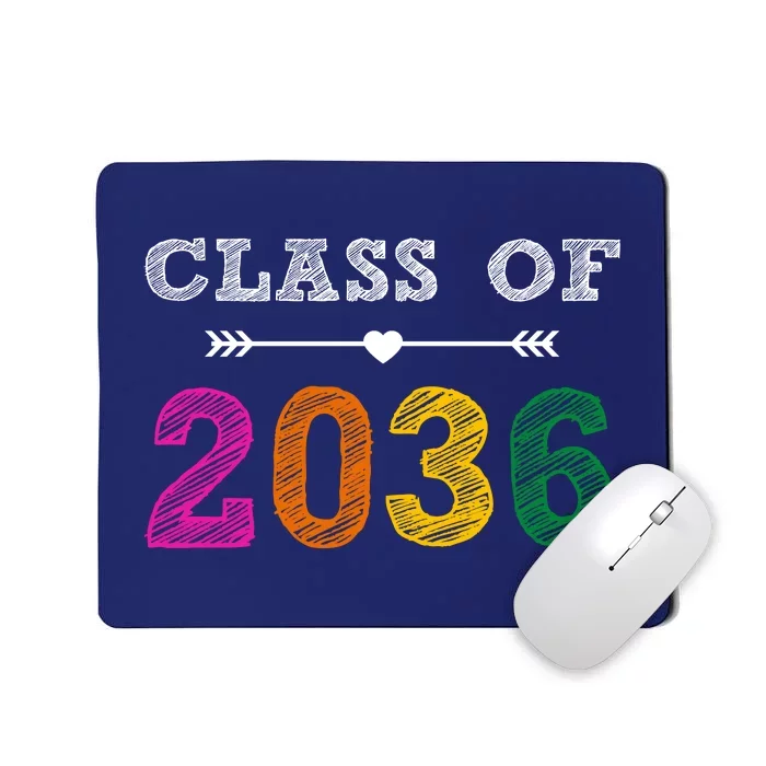 Class Of 2036 Colorful Graduation Gift Mousepad