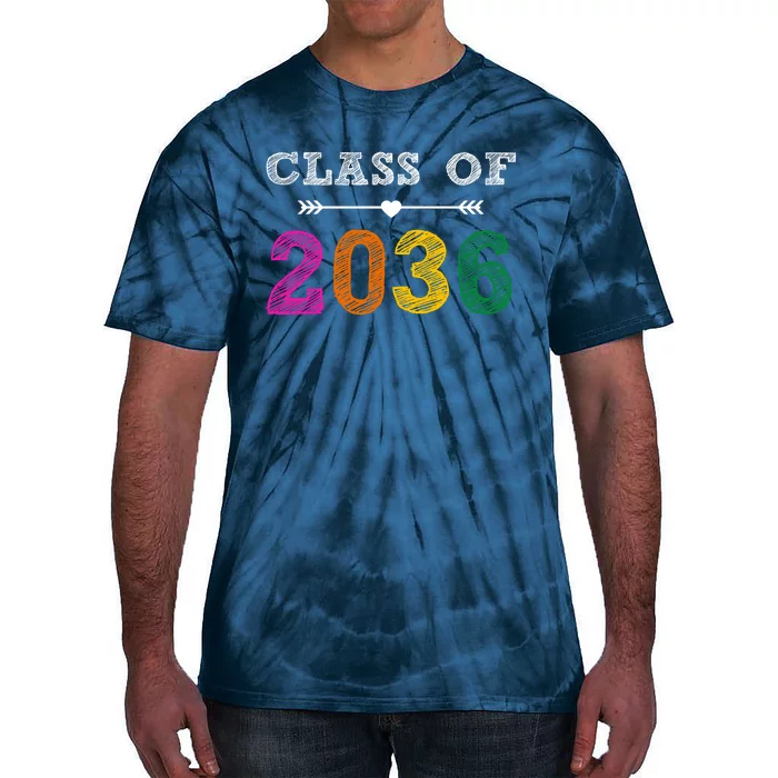 Class Of 2036 Colorful Graduation Gift Tie-Dye T-Shirt